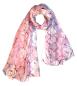 Preview: Scarf 100% Silk Paj Rose Pink White